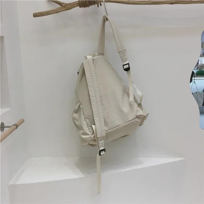 Introducing the New Simple Nylon Drawstring Backpack: a Spacious, Versatile Bag Perfect for Students, Leisure Trips, and Sports Activities.