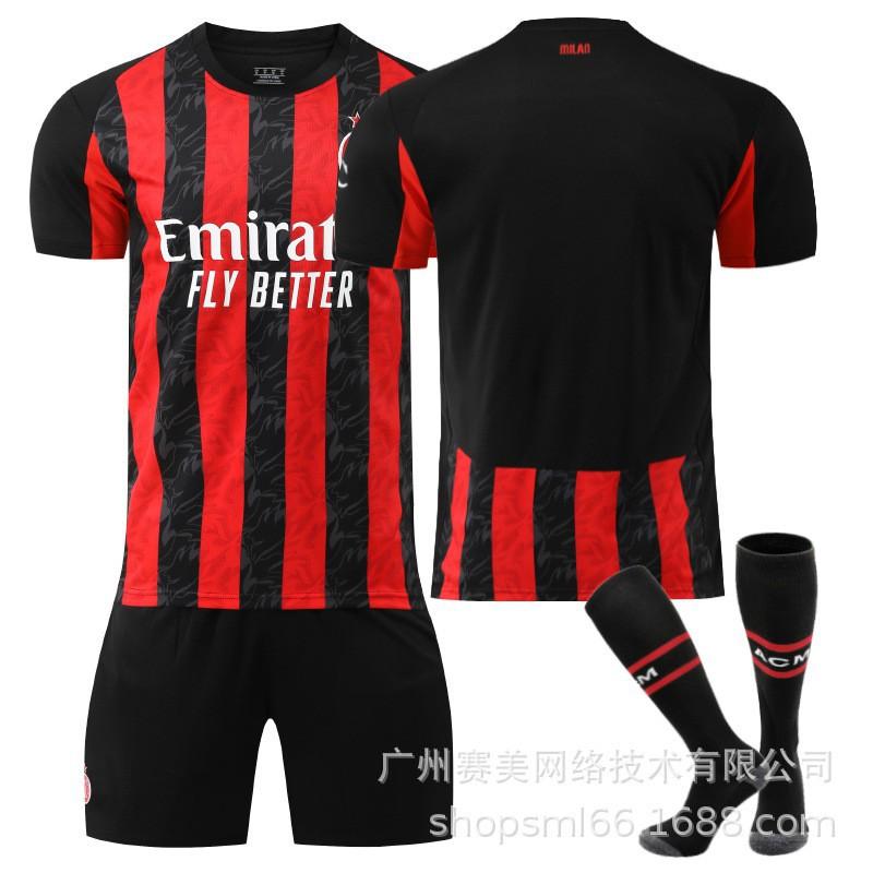 2526AC Milan Home Football Uniforms 10 Leo Shirts 79 Filly 11 Ibrahimovic No. 14 Modric Kaka