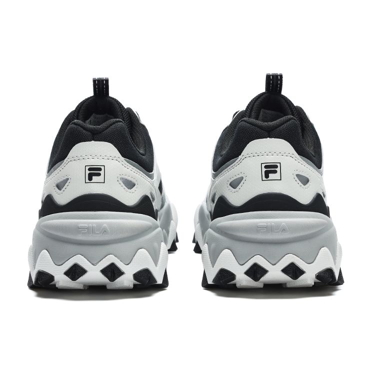 FILA Oakmont 2 Fabric Synthetic Leather TPU Retro Shock Absorbing Durable Low Top Lifestyle Shoes Men sneakers Black Gray F12M312109FBA