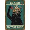 Retro Flower Metal Poster Wall Art Funny Home Decor