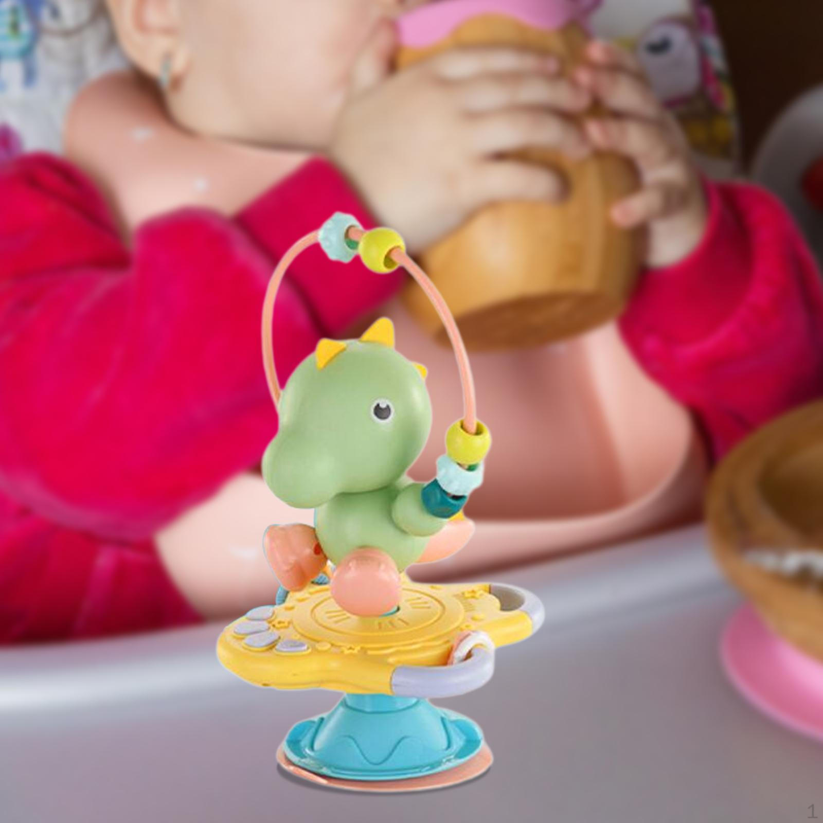 

Детская настольная игрушка на присоске, игрушки для прорезывания зубов, погремушка для раннего развития ребенка, для концентрации внимания зелёный