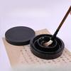 1-Inch Hot Pot Inkstone with Cover Double Circle Anti-drop and Anti-dry Ink Inkstone for Students' Calligraphy