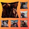 S-Samurai Warrior Geisha  Throw Pillow Case For 45*45cm,55*55cm,30*30cm For Home Bedroom Decoration And Protector