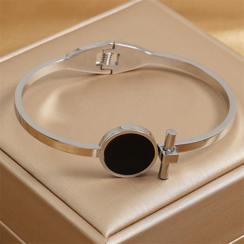 

Модные браслеты из титановой стали цвета розового золота для женщин, изысканные подарки на день рождения, годовщину, с цирконами