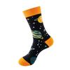 Stylish Mid-Calf Socks Men Women Animal Fruit Galaxy Print Casual Cotton