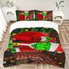 Christmas Minecraft Printed 3pcs Bedding Set Soft Microfiber 1 Duvet Cover And 2 Pillowcases Home Bedroom Decor Xmas Gift K1855