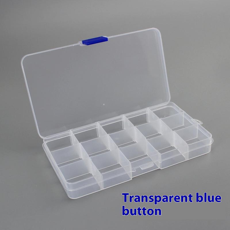 - 1/3PCS Practical Compartment Plastic Storage Box 24 Grids Parts Organizer Box Jewelry Bead Screw Holder Case Display Container