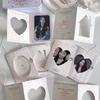 10Pcs/Pack Hollow Window Folding Back Card Kpop 3 Inch Photocard Holder Diy Small Card Decorative Packaging Material