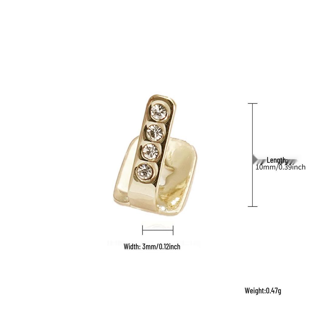 Hip-Hopowe Grillz: Zestaw na jeden/dwa zęby - Modny dodatek na Halloween i do klubu nocnego dla mężczyzn i kobiet.