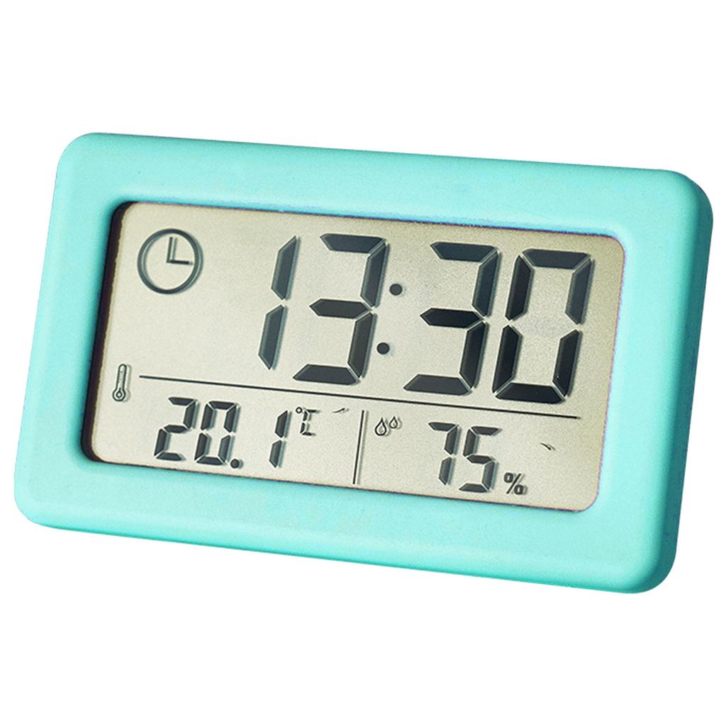 Electronic Clock Featuring Large LCD Display and Accurate Temperature Humidity Meter Sensor
