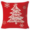 New Christmas Linen Pillow Cover Simple Sofa Pillow Home Printed Cushion Cover