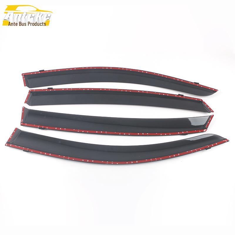 Tiguan X 21 Rain Deflectors & Sun Visor Trim with Bright Strips - Exterior Accessories
