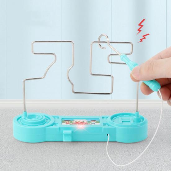 Electric Touch Maze Fine Workmanship Lightening Music Plastic Concentration Training Electric Collision Maze for Kids