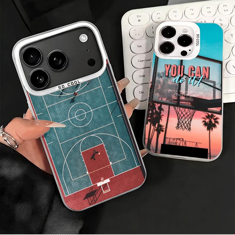 Basketball Sports Aesthetics Soft Phone Case for iPhone 15 16 17 Pro Max 17Air 16E 14 Plus 13 12 Mini Shockproof Cover Back Shel