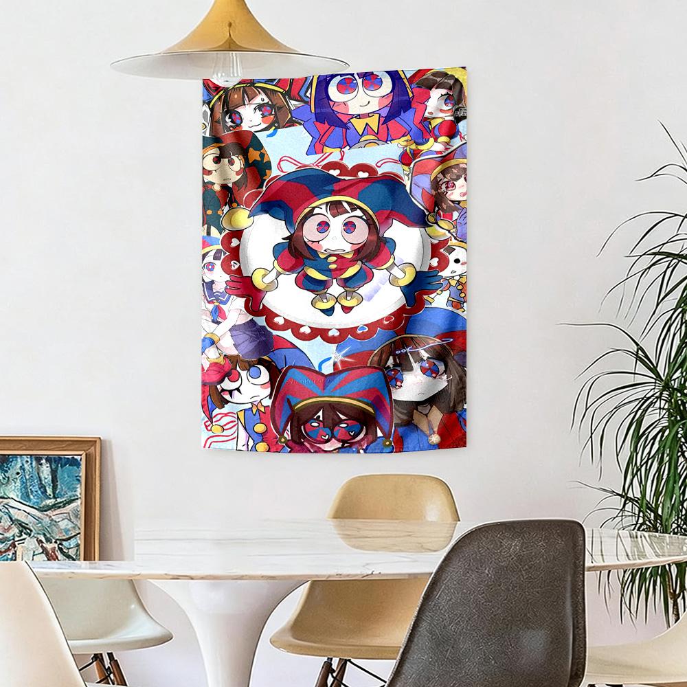 Pomni Wall Decor Tapestry Art For Pet Memorial Birthdaywedding Party Backdrop Family Gift