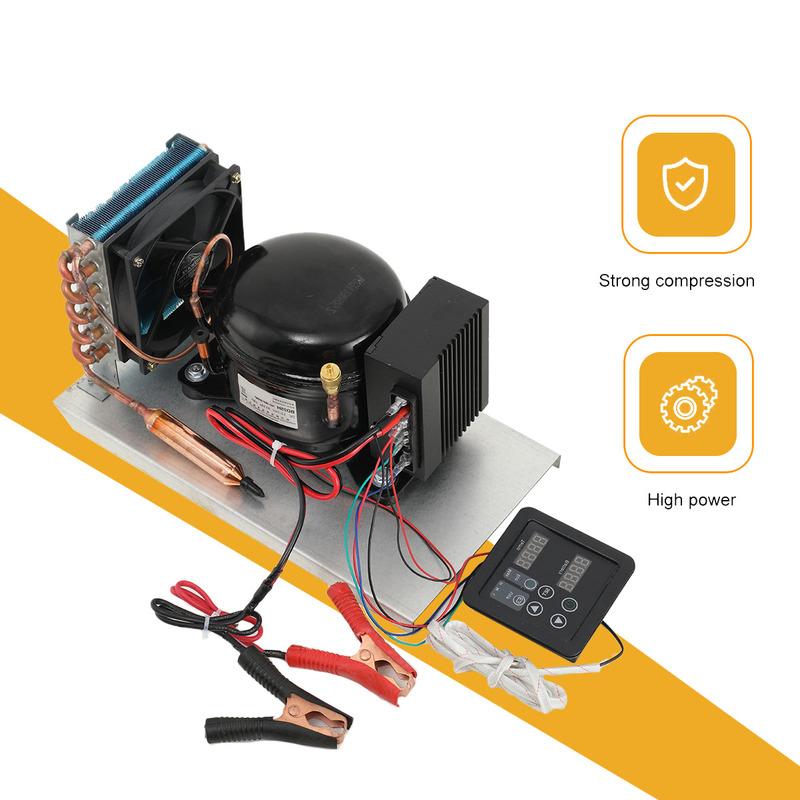 BD25HC Compressor Condenser Car Refrigerator Solar Freezer 12V 24V Refrigerator Air Compressor With Temperature Controller