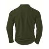 Men's  Leisure  Fashion  Flip  Collar  Button  Long  Sleeves  Upper  Garment