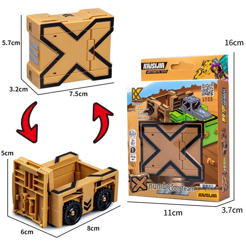 Number Transforming Robot Toy Set for Kids: 0-9 Educational Assembly for Elementary Students