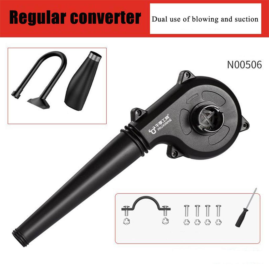 Miniblåser vinkelsliper endret til blåsekompakt for oppblåsing, blåsing av blader, støv, blåsetilbehør til bilrengjøringsmaskin