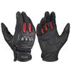 Daytona Bike Gloves Summer Mesh Hard Protector Smartphone Compatible Full Mesh Protector Gloves DG-002 Red L