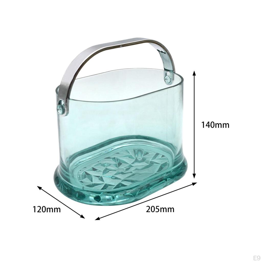 2.5L Ice Cube Container, Acrylic Champagne Wine Bucket, Beverage Chilling Tub, Bucket for Hotel