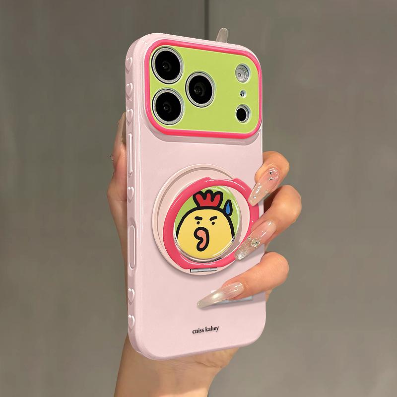 Cute Cartoon Animal for Apple 11promax Mobile Phone Case 11 Rotating Bracket Iphone11 Couple Silicone