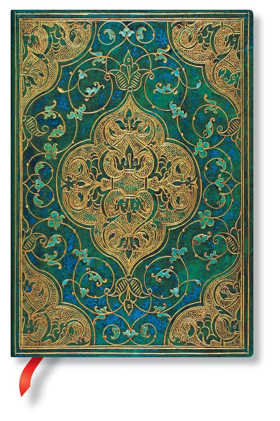 Блокнот Paperblanks Flexis с мягкой обложкой, размер Midi, бирюзовый, B6, в линейку, FB8226-2