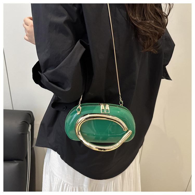 Clash Of Colours Design Personality Temperament Fashion Chain Crossbody Shoulder Small Square Women's Bags