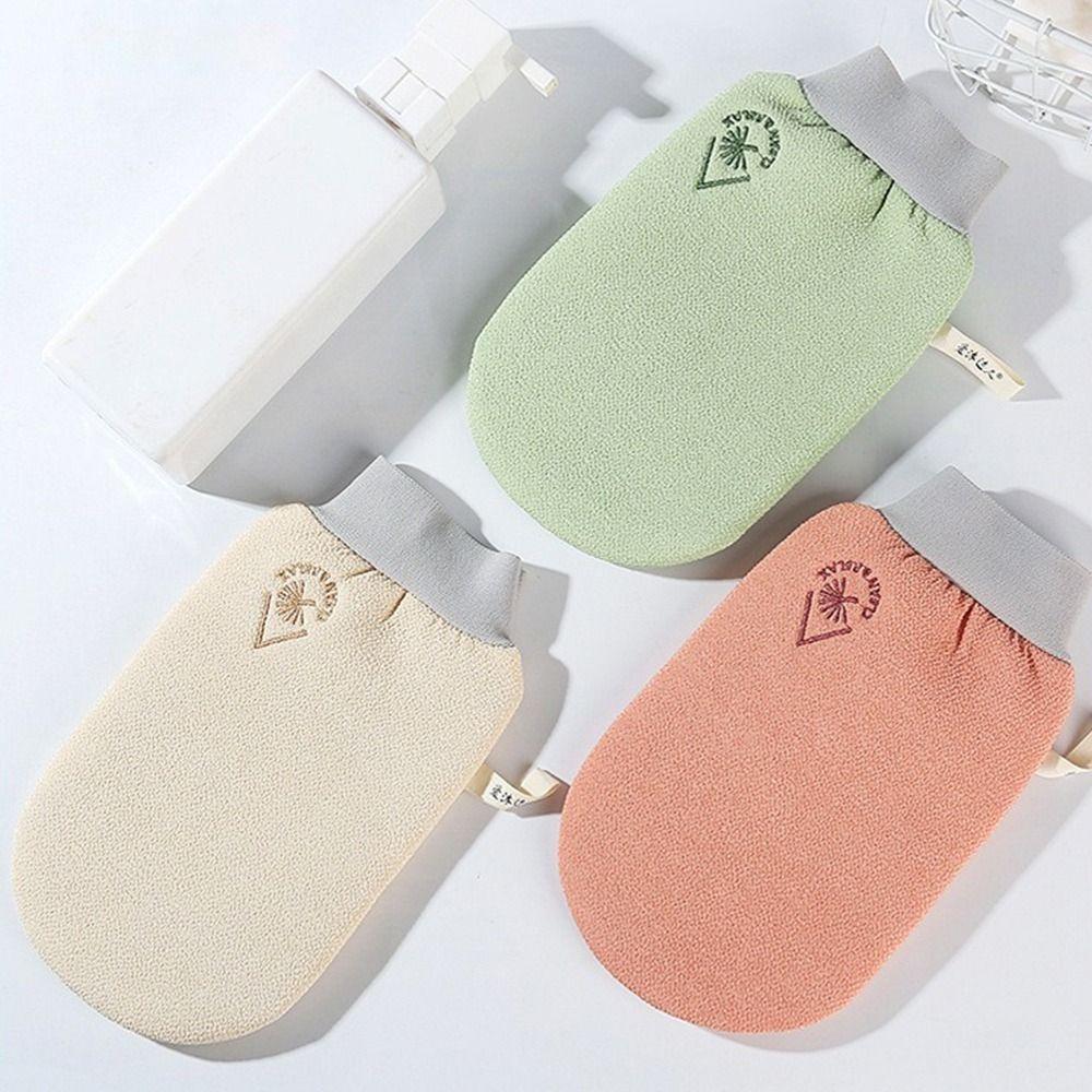 New Thick Exfoliating Bath Gloves Double Sided Frosted 3 Colors SPA Shower Mitt Body Scrub Gloves