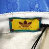 Used adidas GG Crystal Bucket Hat 9539 724628 3HANY 4377 7919 Double G Trefoil Logo M 22.4" Blue Unisex from Japan