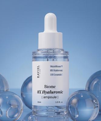 Raviel Biome Hyaluronic Acid Pore Care Sebum Improvement Moisture Ampoule 30ml