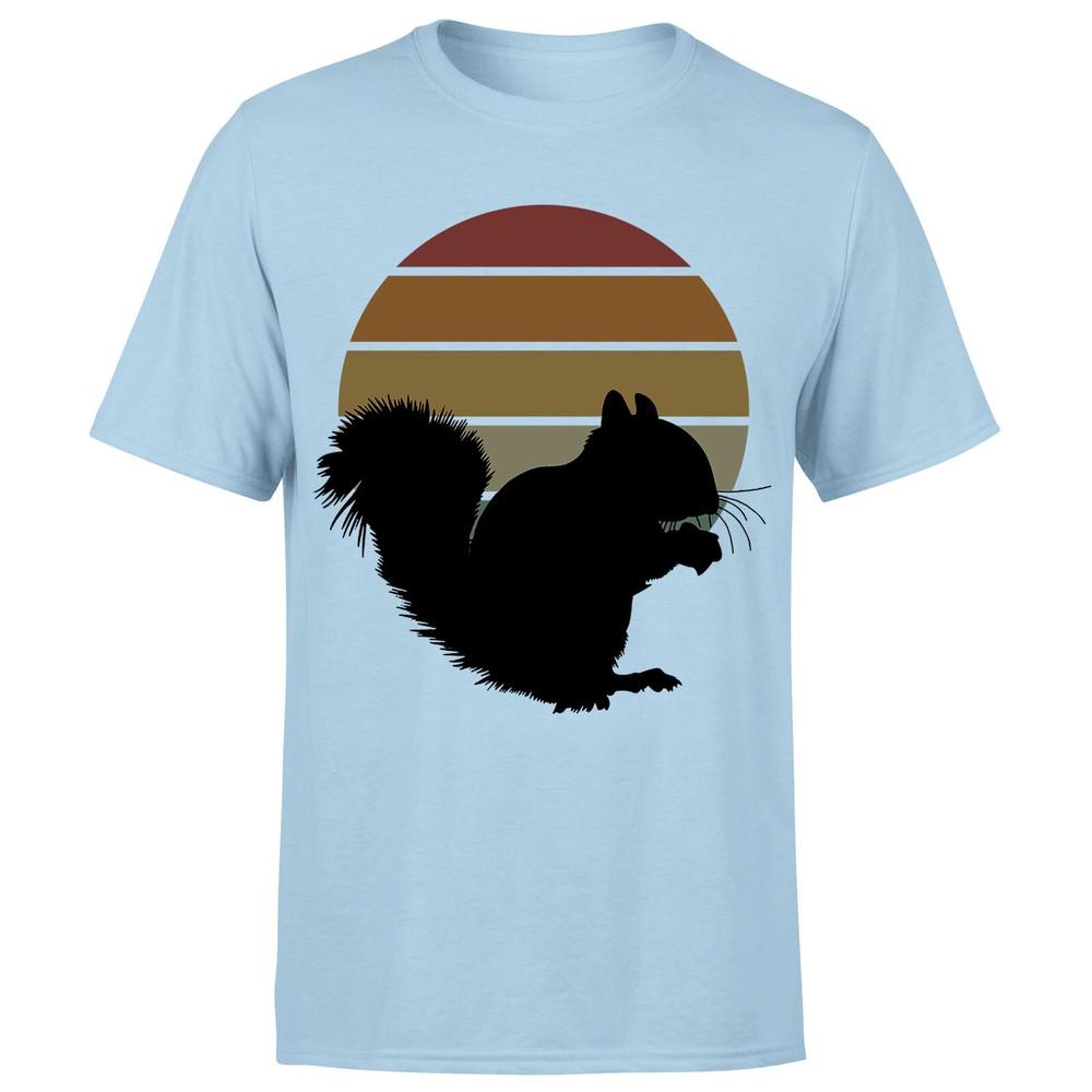 Squirrel Retro Vintage Funny Adults Unisexs Tshirt P1OrA