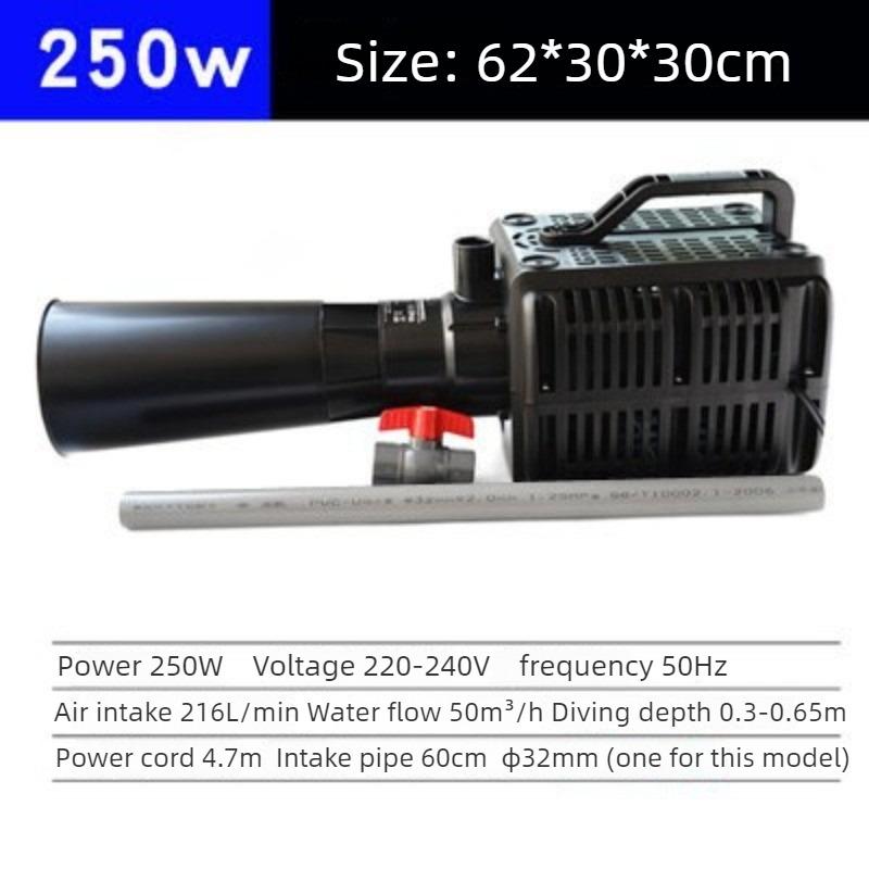Fish Pond Aerator Large Silent Portable High Flow Koi Pool Air Pump High Power Aquarium Oxygen Generator Fish Tank Oxygen Pump