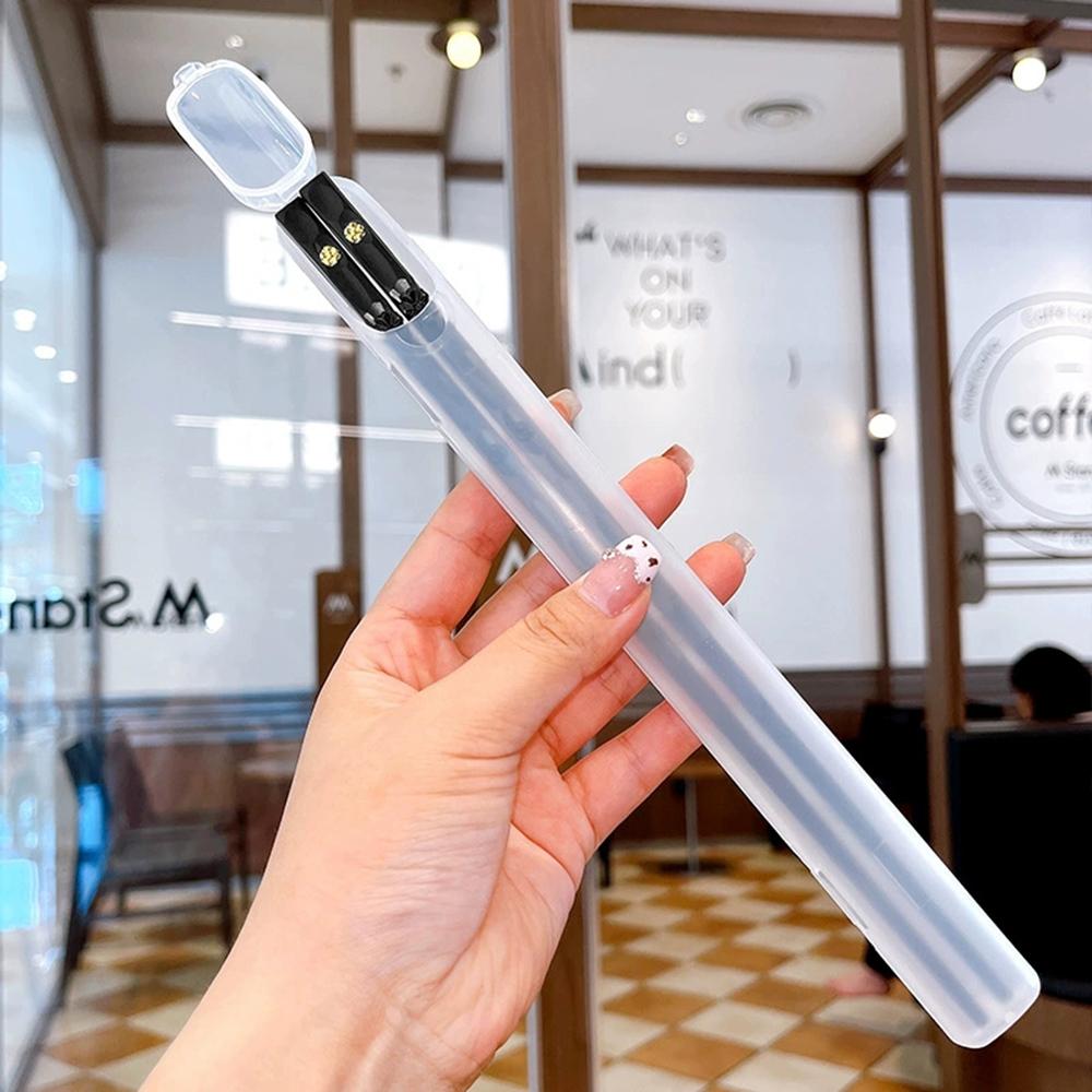 2Pcs/Set Portable Japanese Chinese Chopsticks Sushi Non-slip Sticks Reusable Korean Chopsticks Set Healthy Alloy Tableware Set