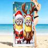 1Pc Christmas Minions Costumes Beach Towel Quick Dry Multiuse For Beach Pool Gym Yoga Home Travel Christmas Halloween Xmas Gift S1276