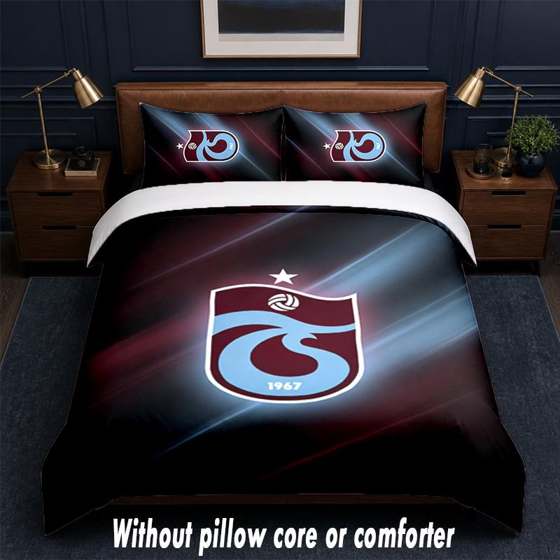 Trabzonspor FC Design Bed Bedding Set 1 Duvet Cover + 2 Pillowcases Soft Breathable Household Bed Linens