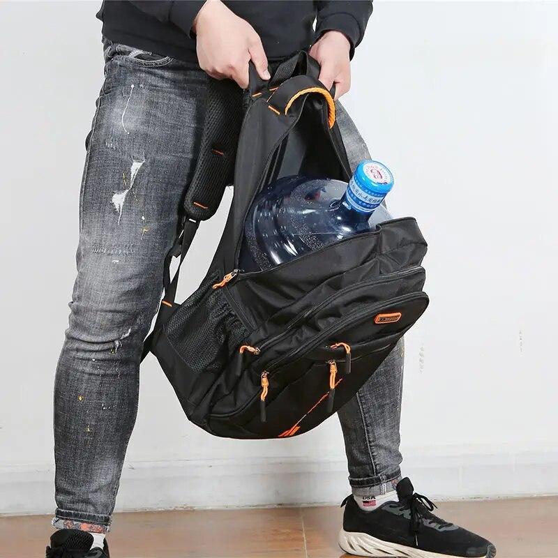 Spring Backpack Male Leisure Business Travel Backpack Large Capacity Junior High School Bag Female Computer Men's Bag