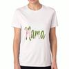Mama Unisex Baumwoll-T-Shirt, Premium-Baumwolle mit Grafikdruck, Langlebig, Lässig und Modisch. Florales Mama-Design, Perfektes Geschenk für Mütter, Weich Und Co
