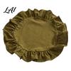 Manteles de Mesa de Algodón para Café de 15 Pulgadas Mantel de Tela Boho Redondo Rústico de Granja Manteles Decorativos Almohadillas Decorativas para el Hogar Lavable Festoneado