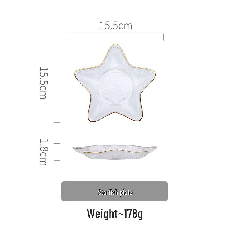 ZISIZ Rozgwiazda i Muszla Złoty Brzeg Zestaw do Serwowania