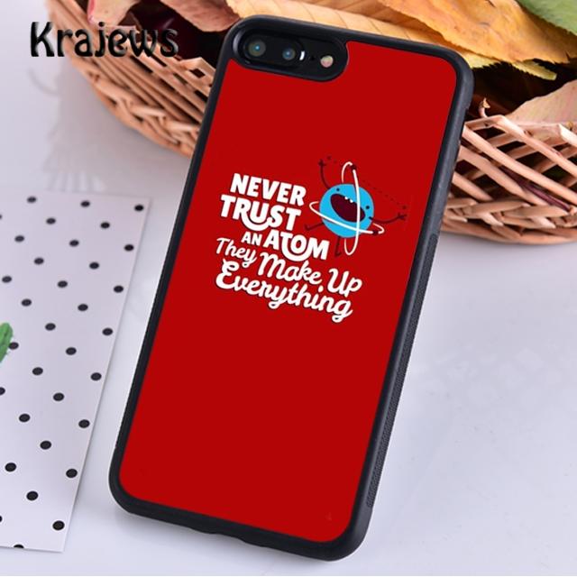 

Никогда не доверяй атому Крутая наука Для iPhone 17 Air 16 Чехол для телефона Cover 15 14 plus 12 13 pro max Fundas iPhone 15pro max