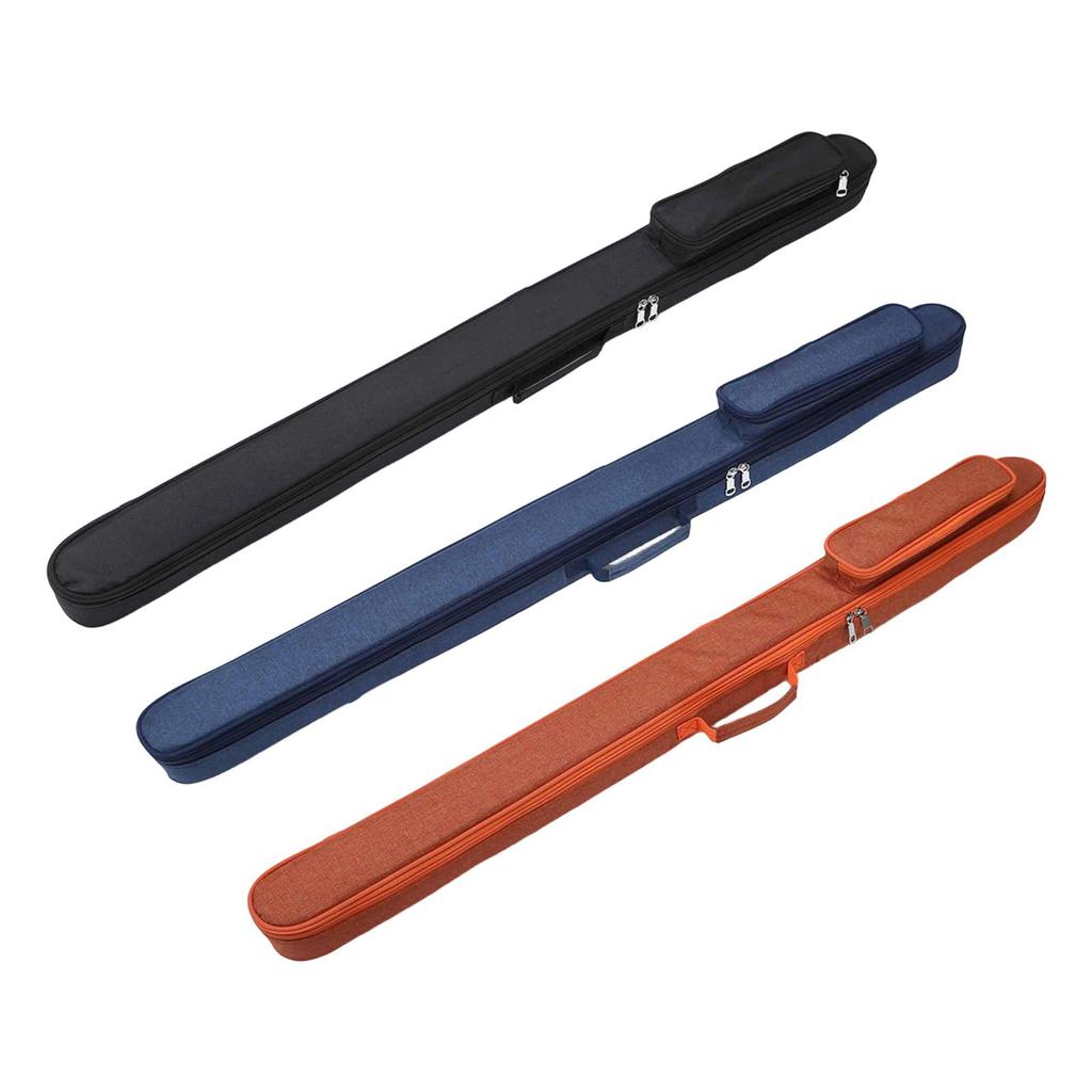 Pool Cue Case Billiard Cue Sticks Bag Organizing with Webbing Strap Professional Container Organizer Storage for 1/2 3/4