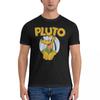 T Shirts For Men Crewneck 100% Cotton Leisure Cute Loose Graphic T-Shirt Cartoon Character Pluto Short Sleeve Tees Party Tops