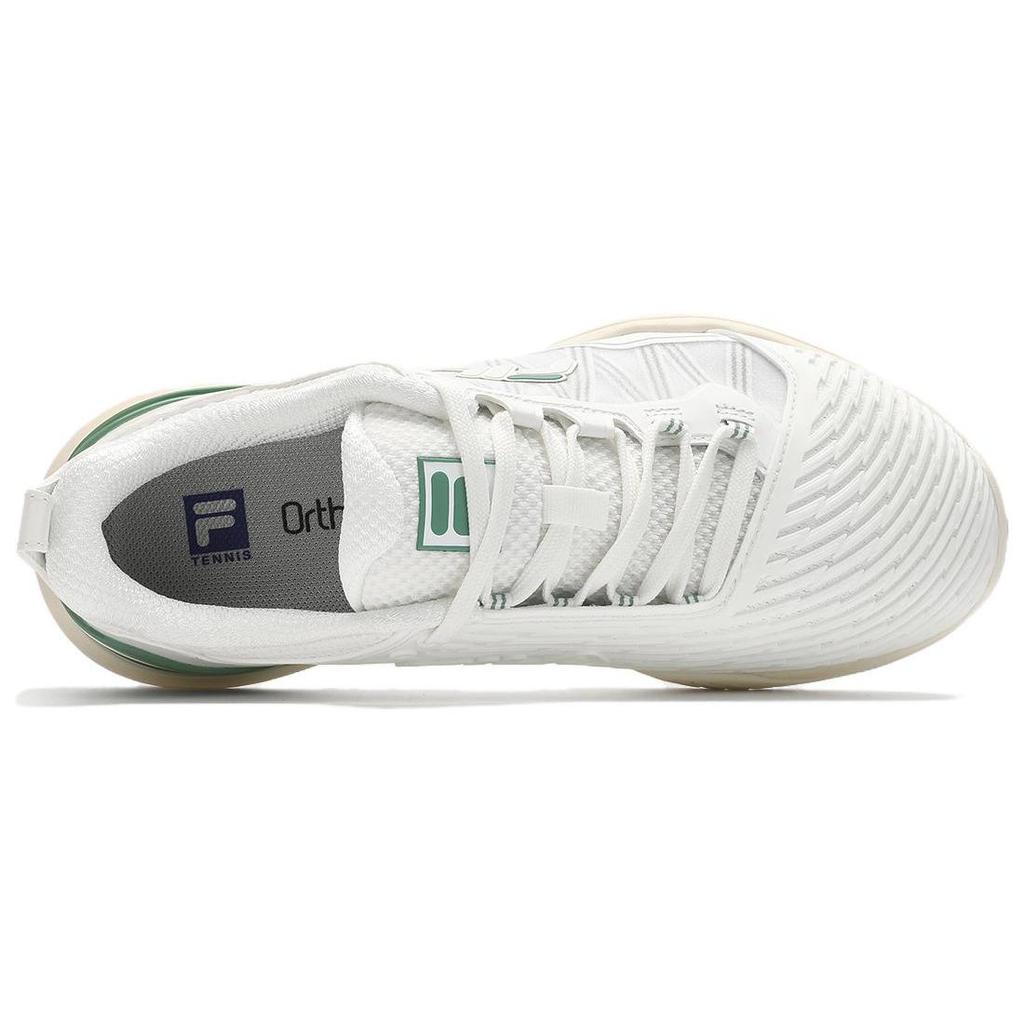 FILA Comfortable Breathable Support Low top Tennis Shoes Women's White Green A12W411501FBW