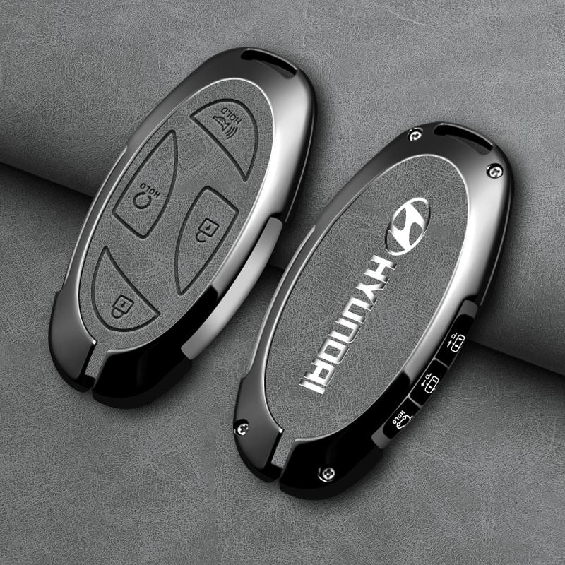 Fashion Car Metal Smart Remote Key Case Cover Shell Protection Auto Accessories For Hyundai IONIQ 6 New Grand Prix GN7 2023 2024