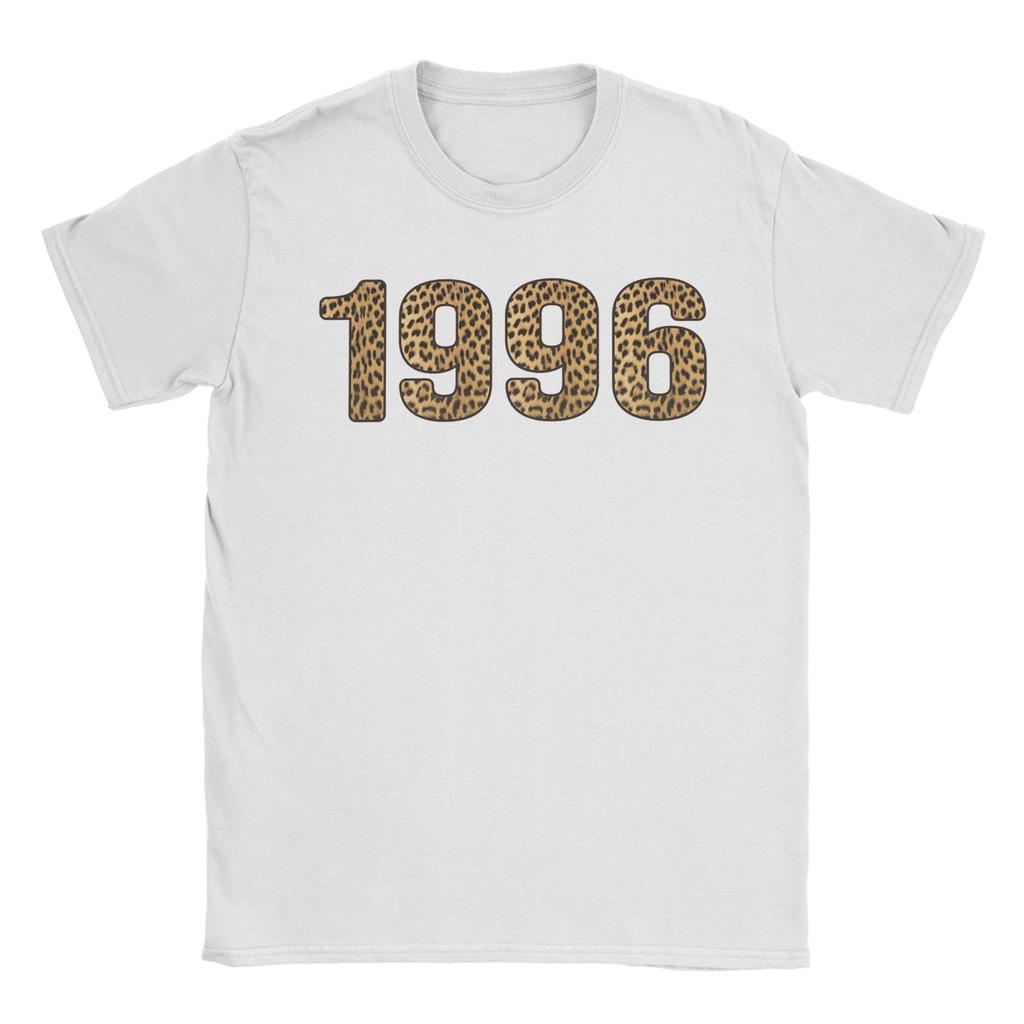 Unisexs TShirt 1996 Leopard Print 30th Birthday 30 Years Old Casual Cotton Tees Short Sleeve T Shirt Crewneck Clothing Printed