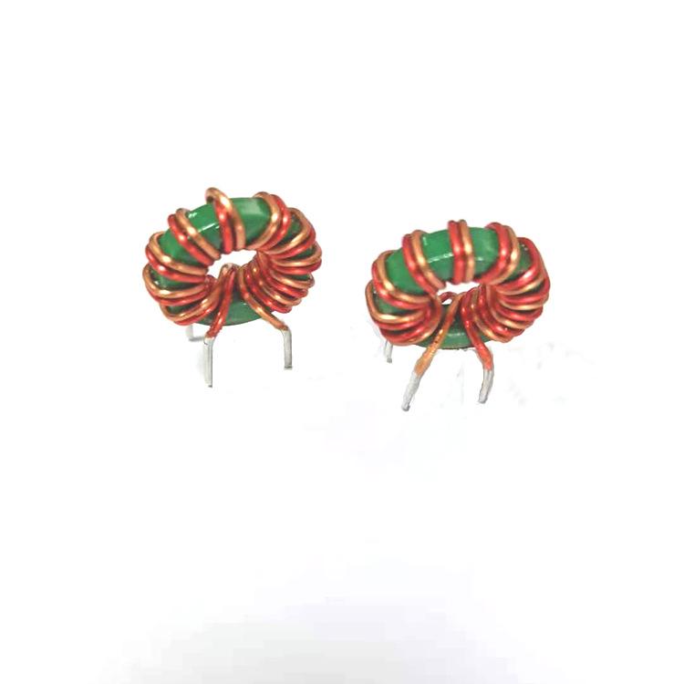 Red Covered Common Mode Choke Coil T9*5*3, 10 Turns, 50uH Inductance, Parallel Wound, Nickel-Zinc Ferrite Core