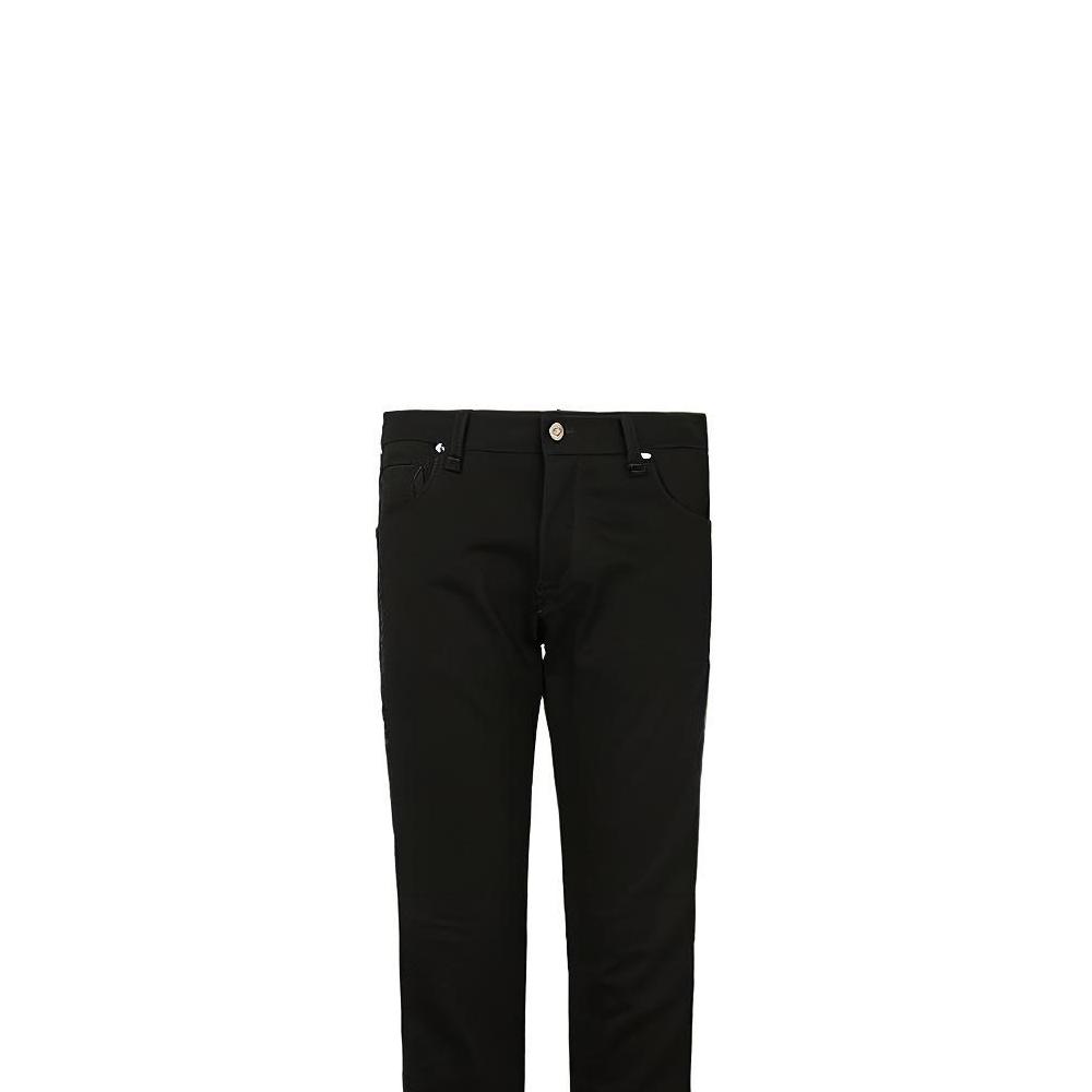 FENDI Jeans Men's Black Moderate Straight Fit Pants FLP201AAHJF0QA1