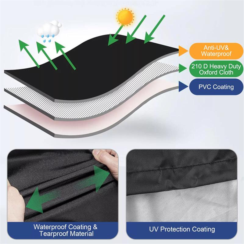 Atv Cover Universal 210T Oxford Motorcycle Waterproof Cover Outdoor Protection Dust Motorbike Vehicle Scooter Bicycle Protective