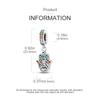 Charms Original Copper Colored Zircon Hand Pendant Beads Fit Bracelet Women Jewelry Diy Fine Gift Accessory